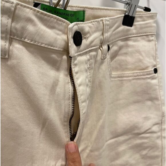 Free People X Sandrine Rose Straight Leg in Alpes Jeans .Size 28 - Picture 4 of 9